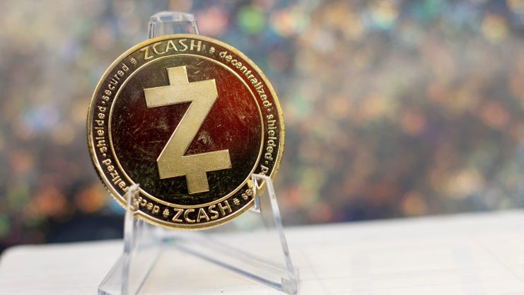 Das Bild zeigt einen Zcash Coin