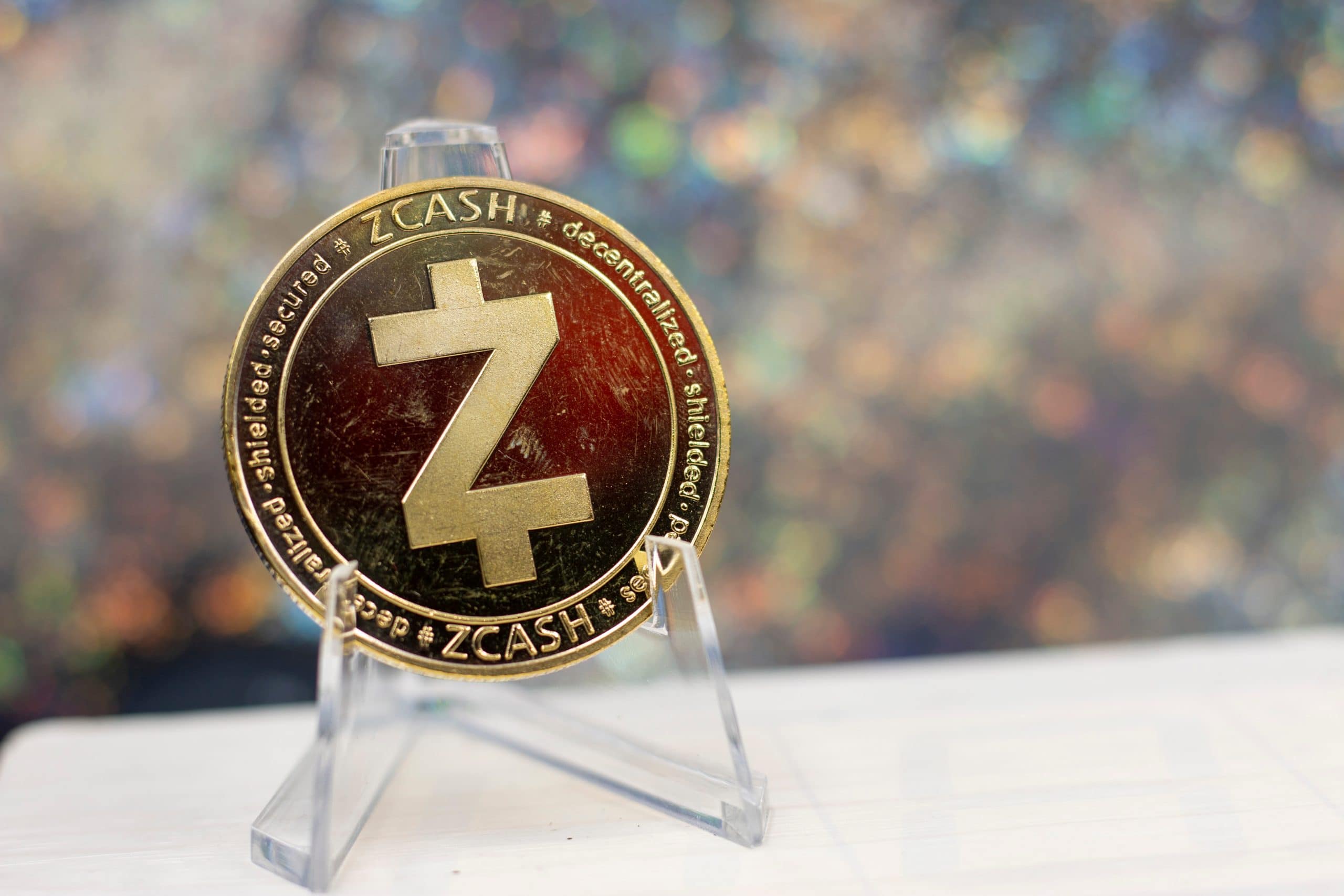 Das Bild zeigt einen Zcash Coin