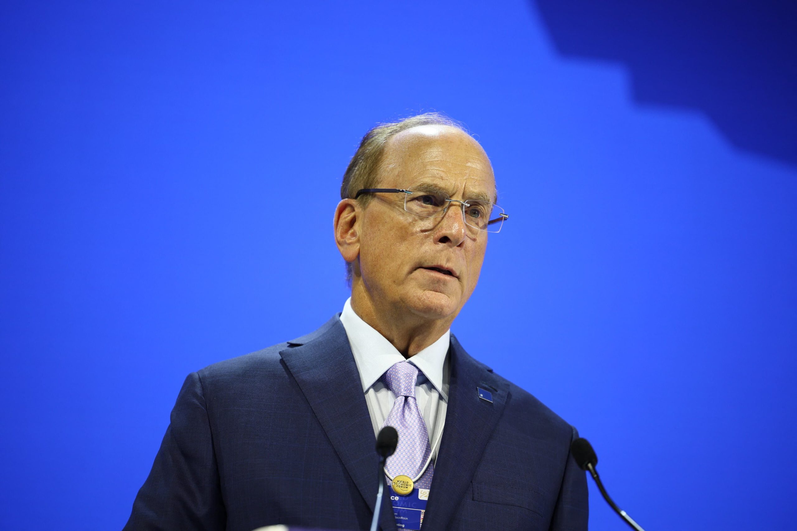 Zu sehen ist BlackRock CEO Larry Fink