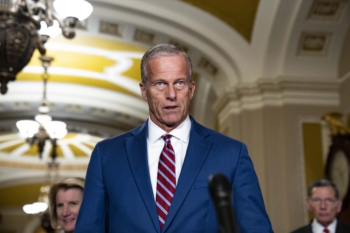 Das Bild zeigt Mehrheitsführer John Thune.