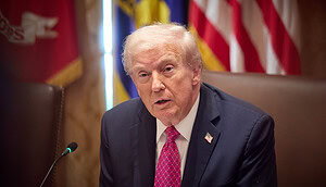 Das Bild zeigt Donald Trump