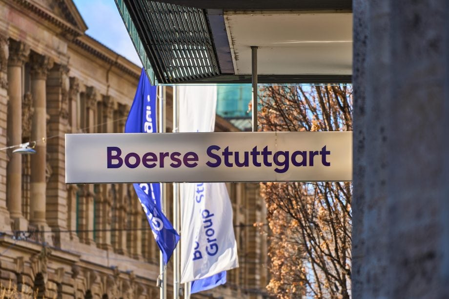 Das Bild zeigt das Logo der Boerse Stuttgart