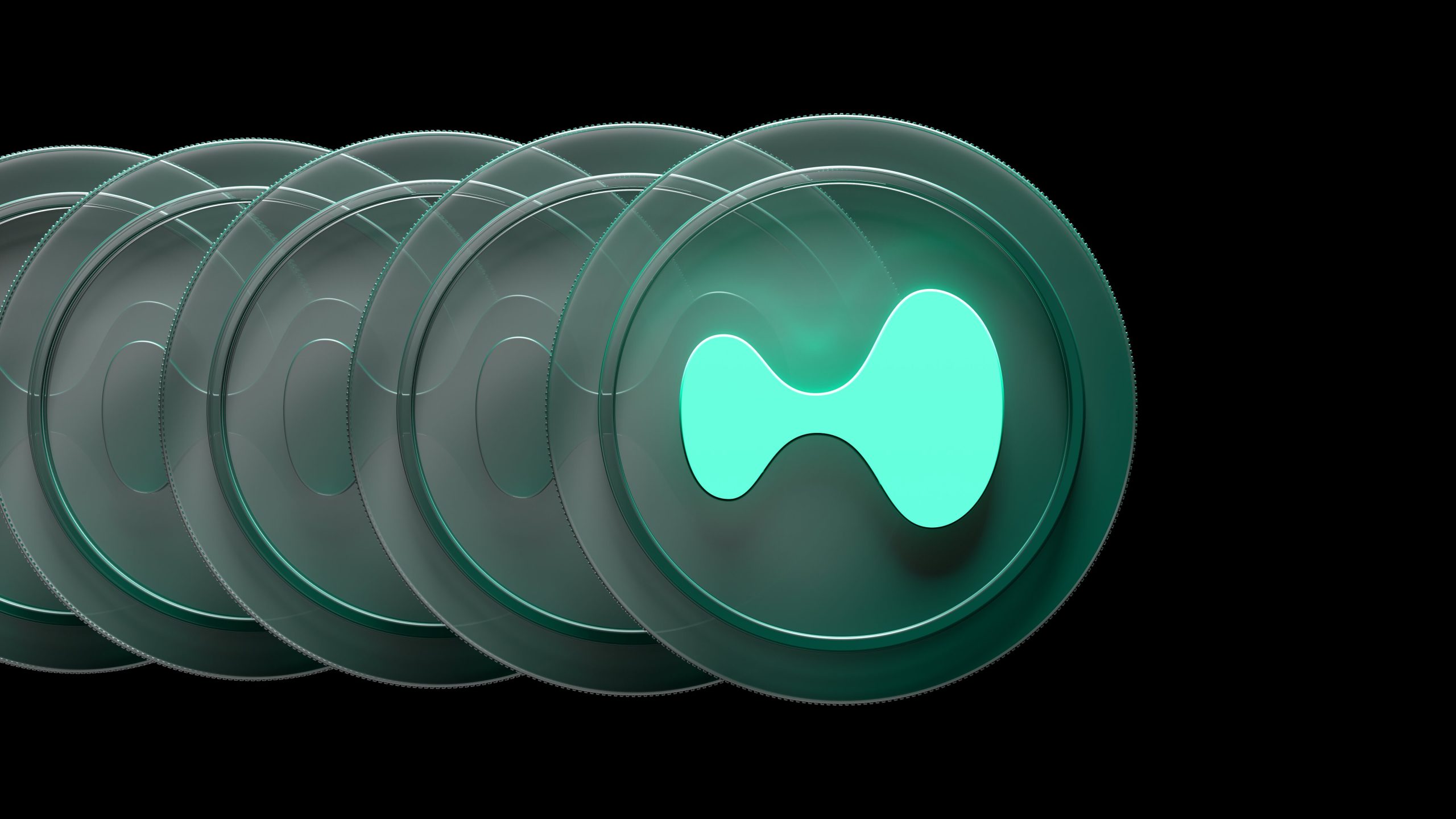 Ein Hyperliquid-Token bewegt sich dynamisch durch das Bild
