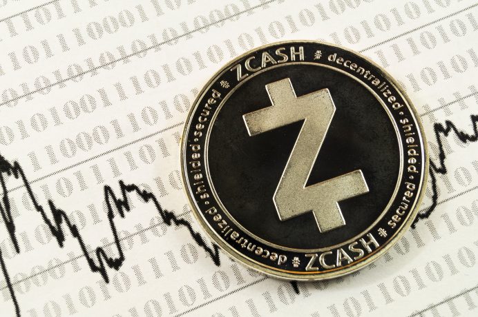 Das Bild zeigt eine Zcash-Münze
