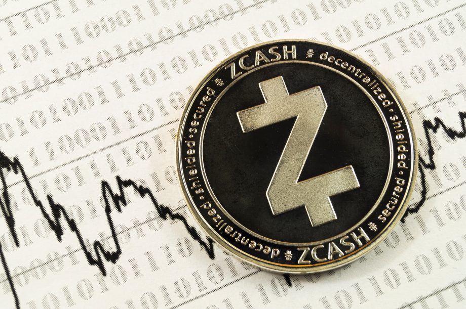 Das Bild zeigt eine Zcash-Münze
