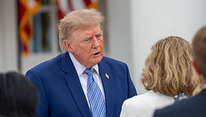 Das Bild zeigt Donald Trump