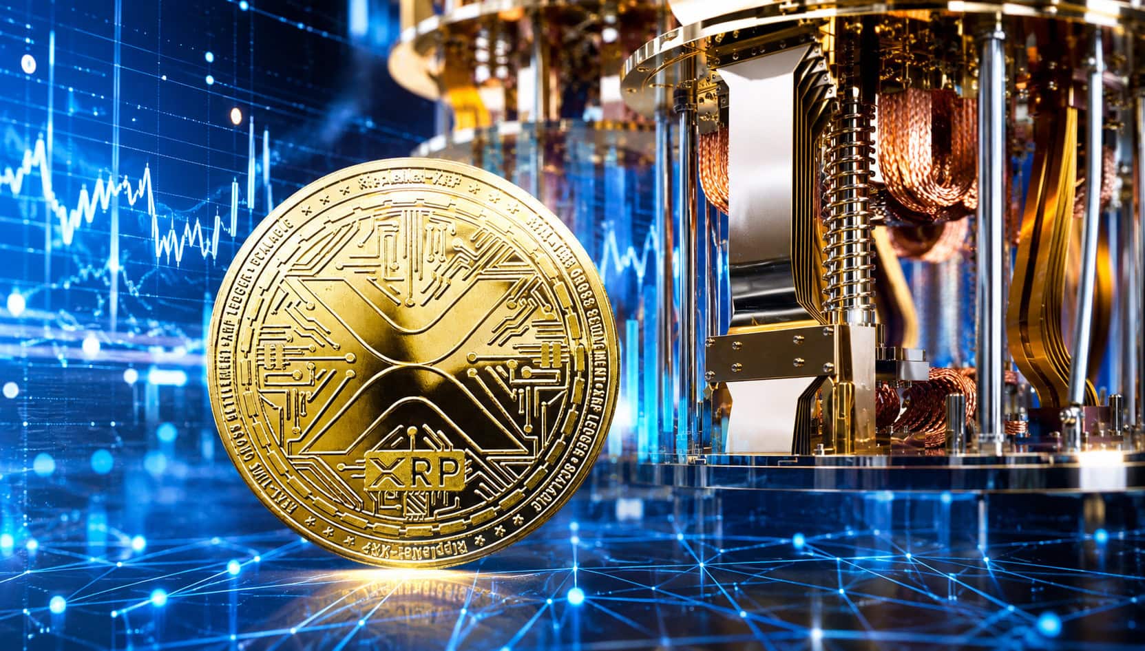 Quantencomputer und XRP-Münze