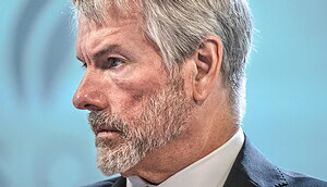 Profilaufnahme von Strategy-Gründer Michael Saylor.