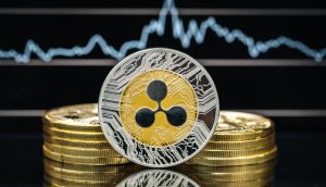 XRP-Münze und Chartbild