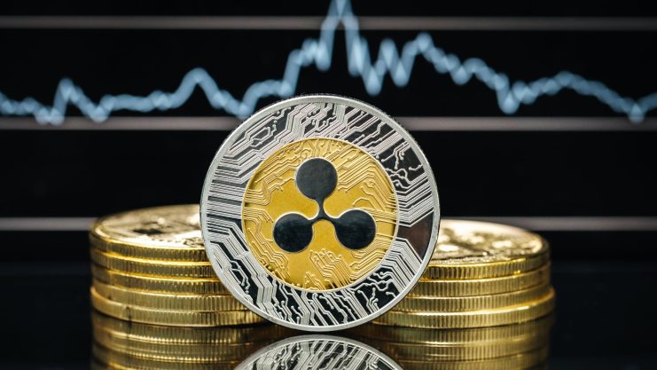 XRP im Aufwind XRP-Münze und Chartbild