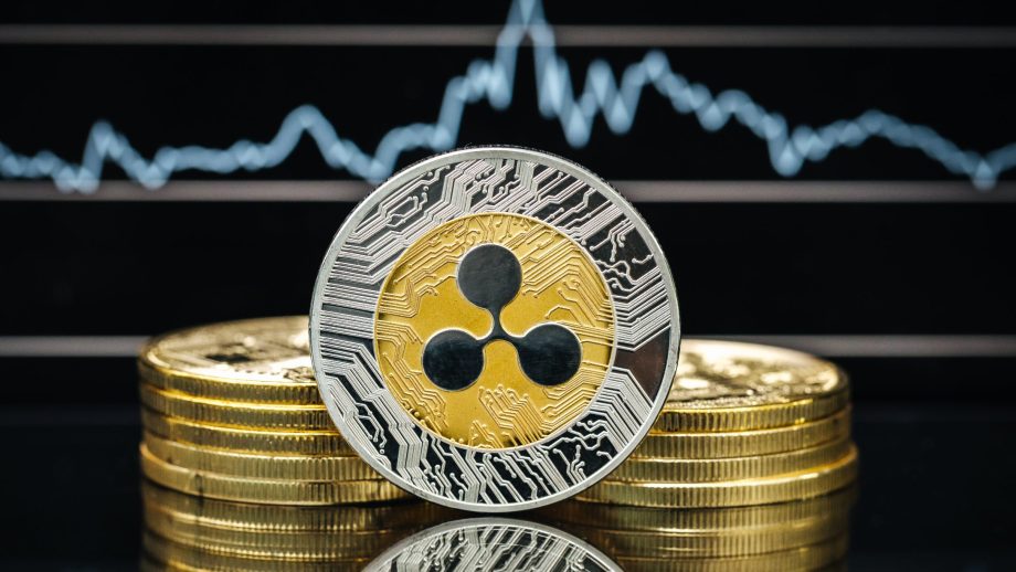 XRP-Münze und Chartbild