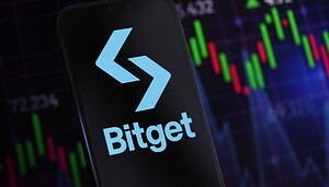 Bitget-Logo auf Smartphone