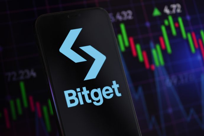 Bitget-Logo auf Smartphone