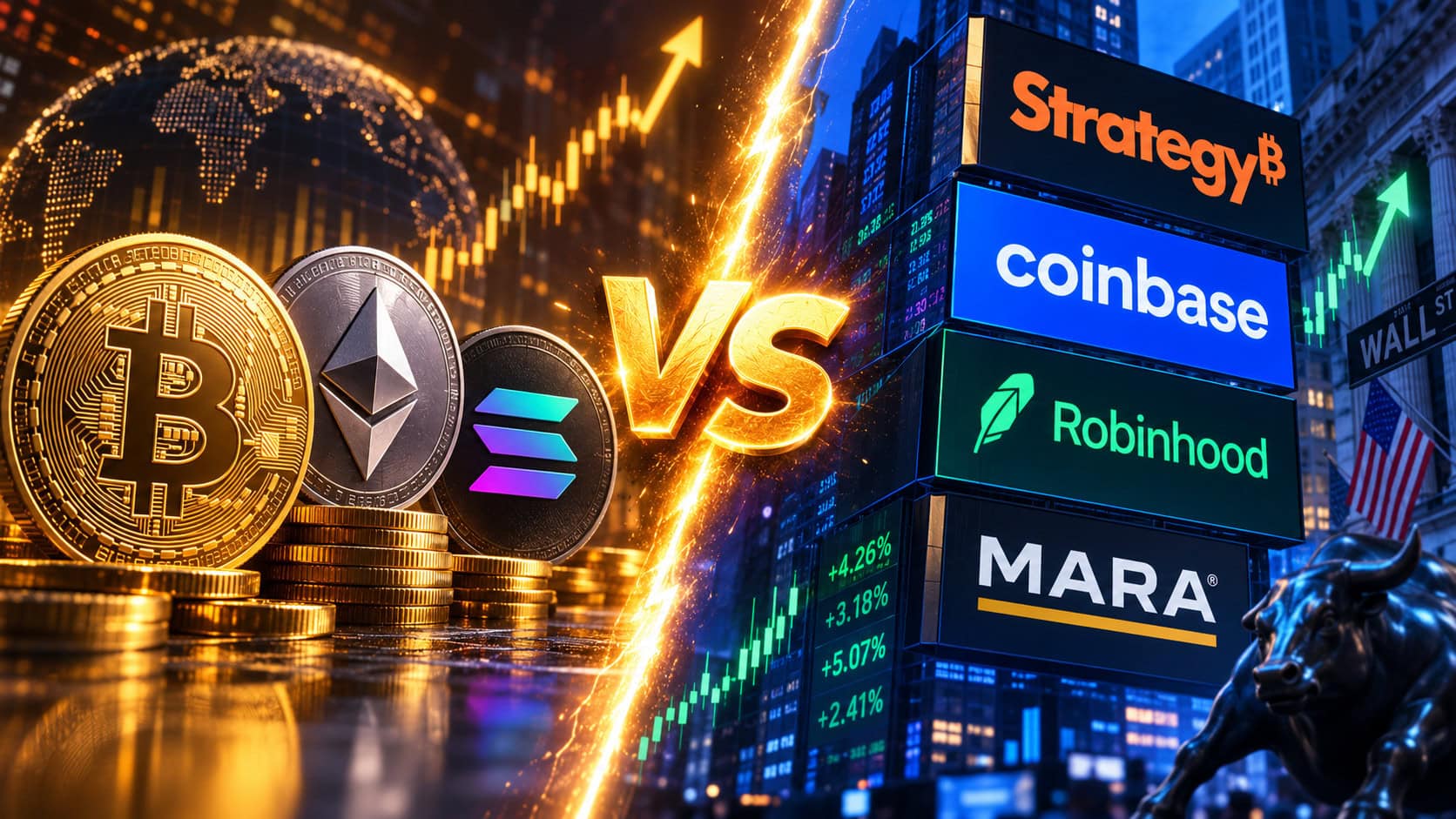 Krypto Aktien vs. Coins