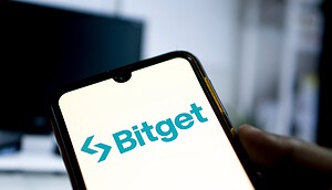 Bitget-Logo auf Smartphone
