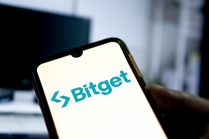 Bitget-Logo auf Smartphone