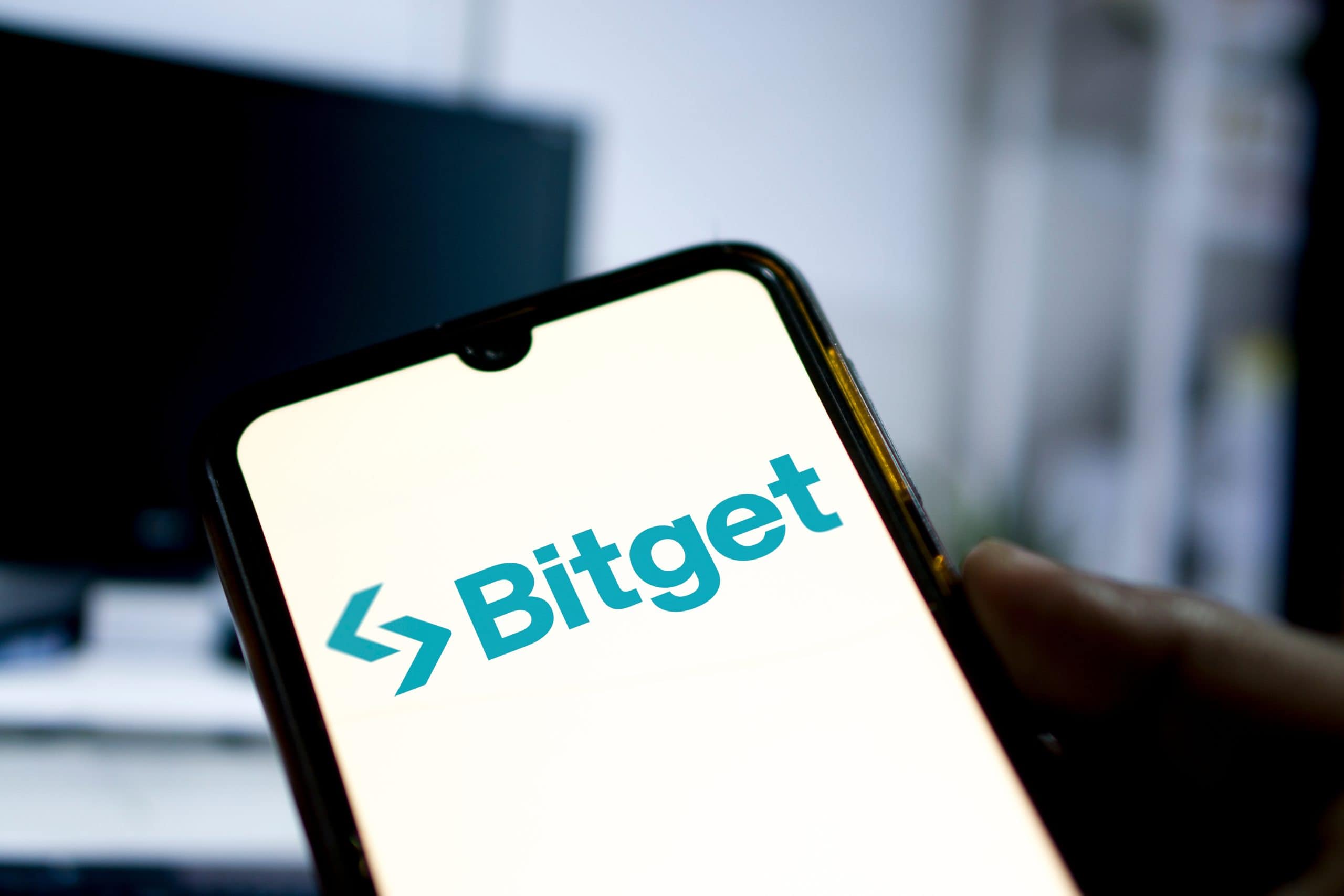 Bitget-Logo auf Smartphone