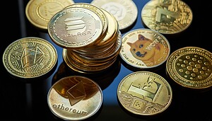 Das Bild zeigt verschiedene Altcoins