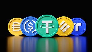 Das Bild zeigt verschiedene Stablecoins