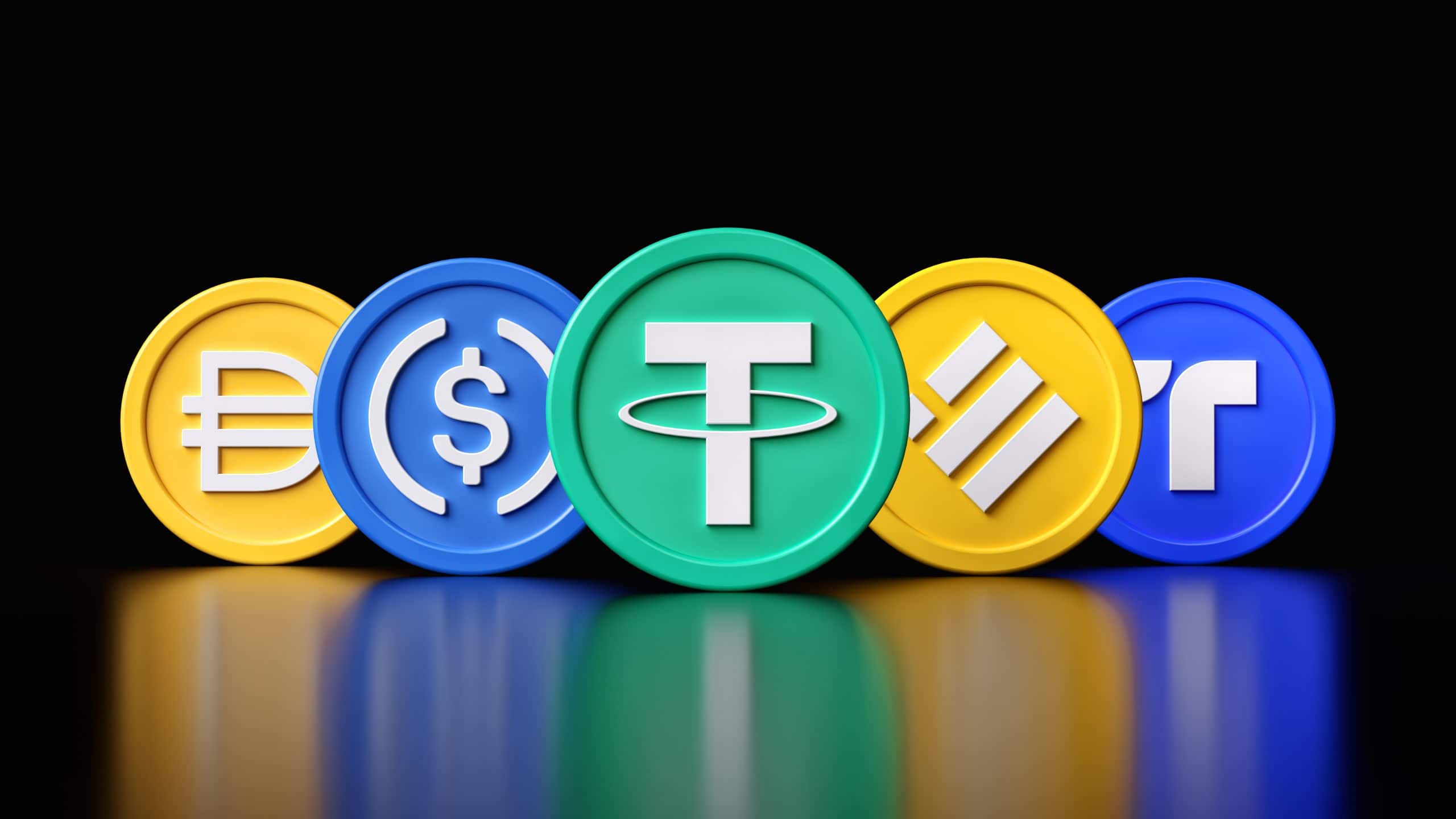 Das Bild zeigt verschiedene Stablecoins
