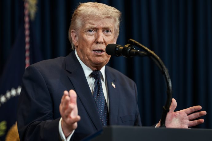 Das Bild zeigt Donald Trump
