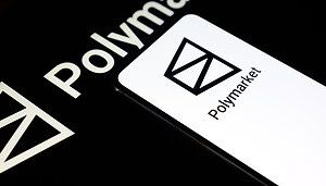 PPolymarket-Logo auf Smartphone