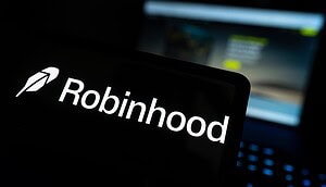 Robinhood-Logo auf Smartphone