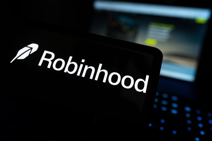 Robinhood-Logo auf Smartphone