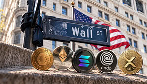 RWA Coins vor der Wall Street.