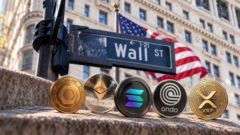 RWA Coins vor der Wall Street.