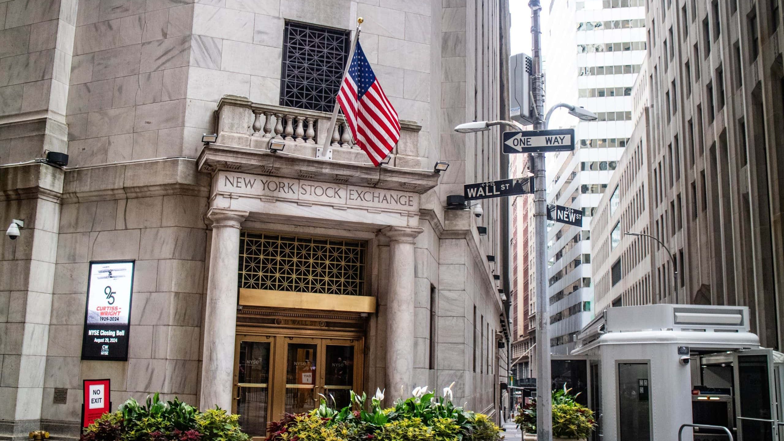 Das Bild zeigt das Gebäude der New York Stock Exchange