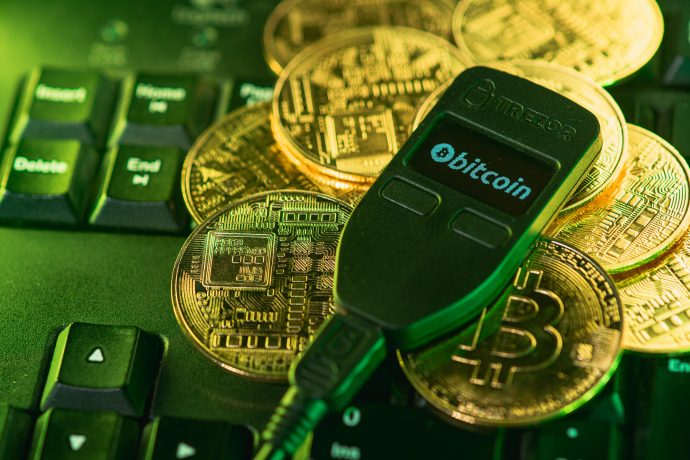 Eine Trezor-Wallet