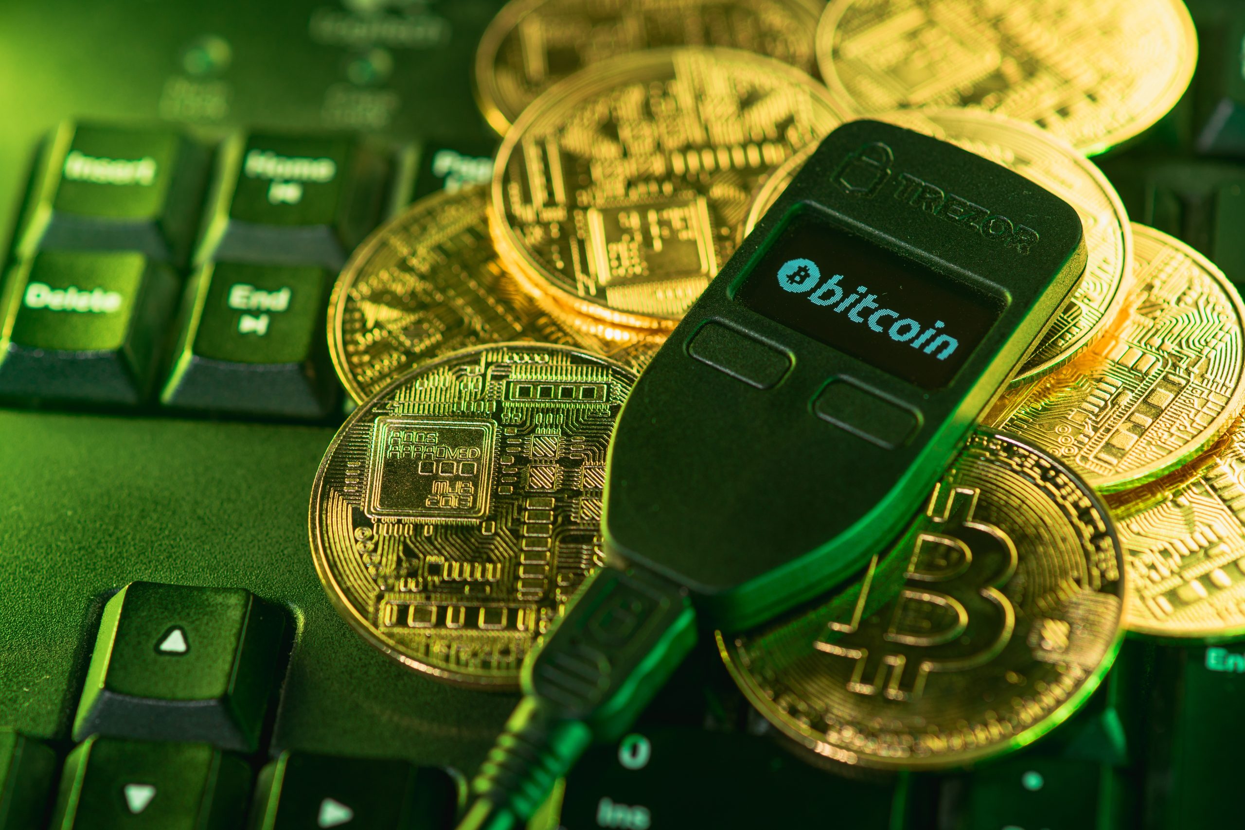 Eine Trezor-Wallet