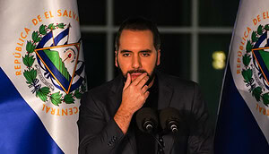 Frontalansicht von Nayib Bukele