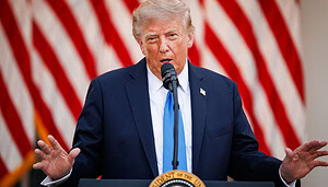 Das Bild zeigt Donald Trump