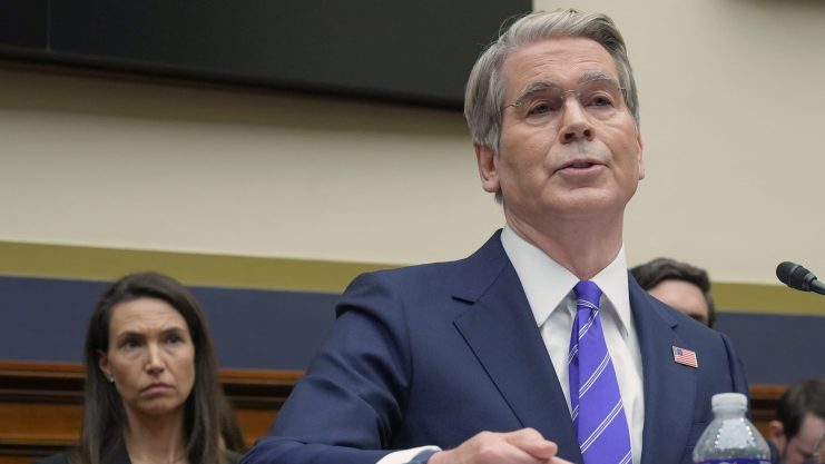 Scott Bessent ist der Finanzminister der USA Das Bild zeigt Scott Bessent