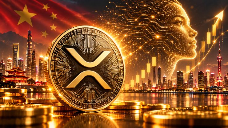 XRP-Münze und China-Symbolik