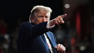 Das Bild zeigt Donald Trump