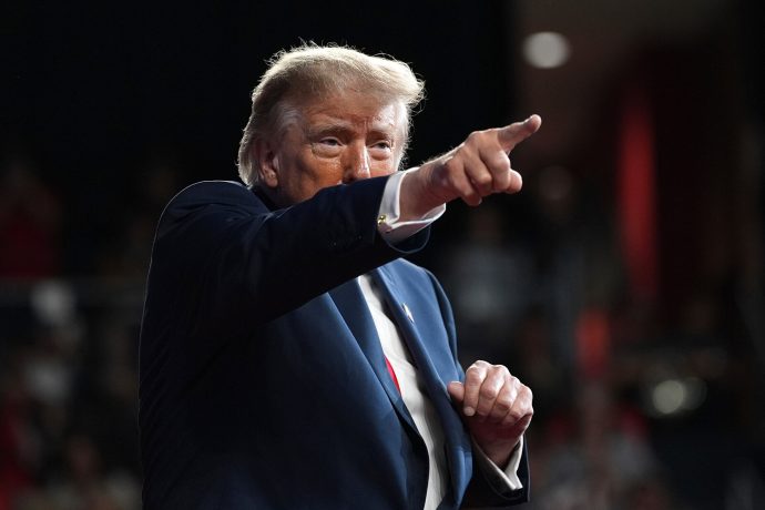 Das Bild zeigt Donald Trump