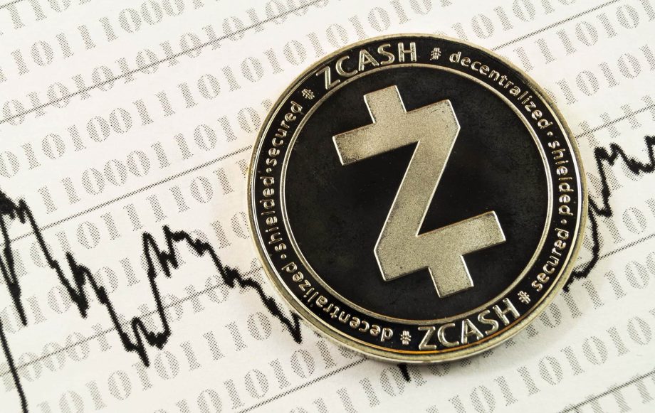 Das Bild zeigt eine Zcash-Münze