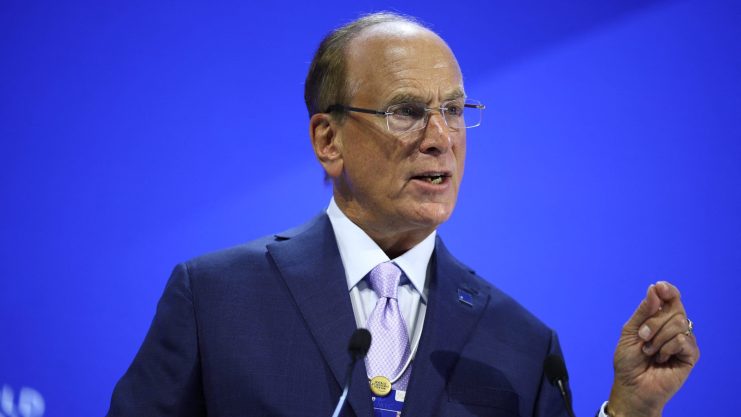 Larry Fink ist der CEO von BlackRock Das Bild zeigt Larry Fink