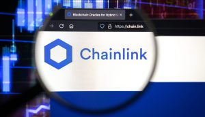 Das Bild zeigt das Chainlink-Logo
