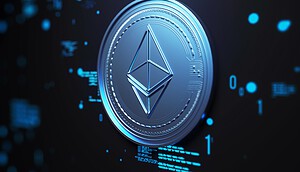 Eine Ethereum-Münze