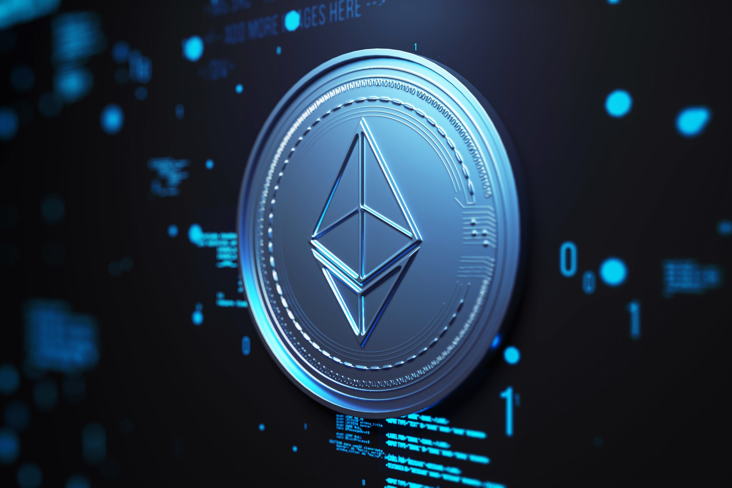 Eine Ethereum-Münze