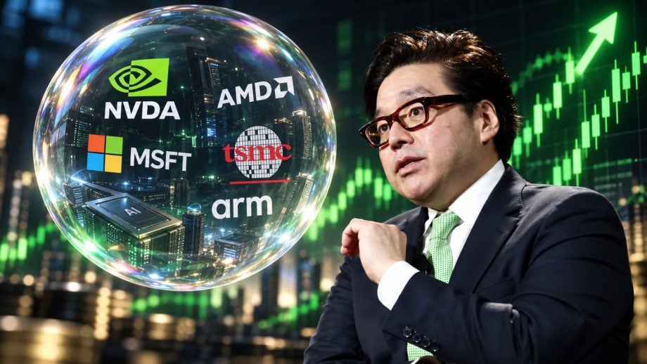 Tom Lee und KI-Aktiensymbole
