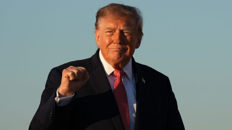 Donald Trump ist Präsident der USA Das Bild zeigt Donald Trump