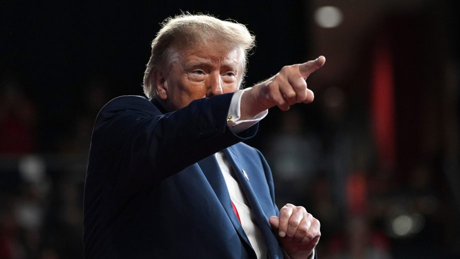 Das Bild zeigt Donald Trump