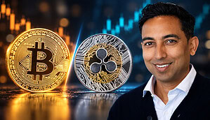 Birla sowie eine BTC- und eine XRP-Münze